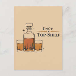 Du bist Top Shelf Funny Old Mohioned Vater Geburts Postkarte