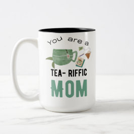 Du bist tränenreiche Mutter. Zweifarbige Tasse