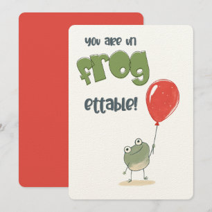 Du bist Un-Frog-fähig!   Ein rauschender Geburtsta Einladung