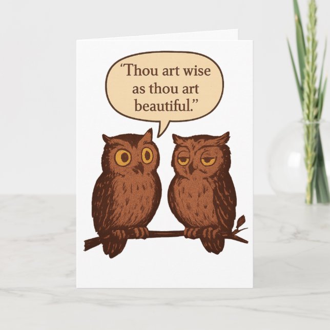 Du bist weise und schön karte (Vorderseite)