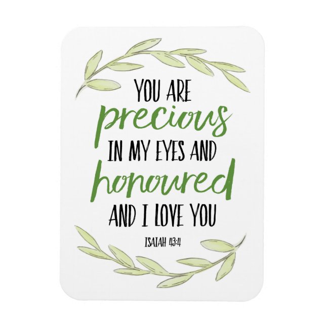 Du bist Wertvoll in meinem Eyes - Isaiah 43:4 Post Magnet (Vertikal)