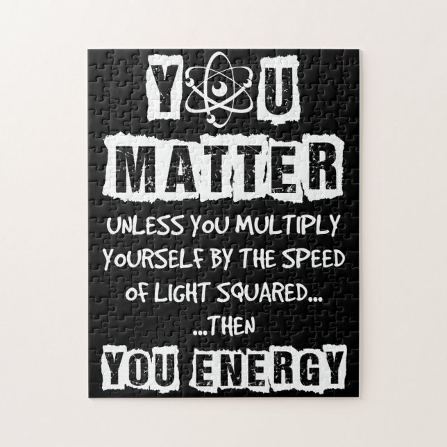 Du bist wichtig, dann bist du Energie-Funny Physik (Vertikal)