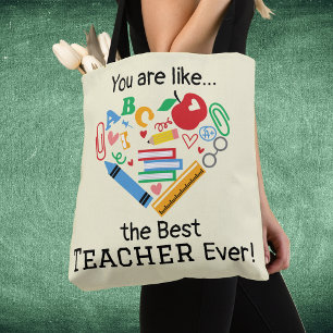 Du bist wie...der beste Lehrer überhaupt Anpassbar Tasche