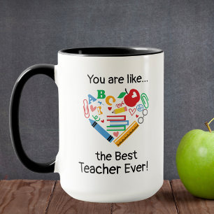 Du bist wie...der beste Lehrer überhaupt Anpassbar Tasse