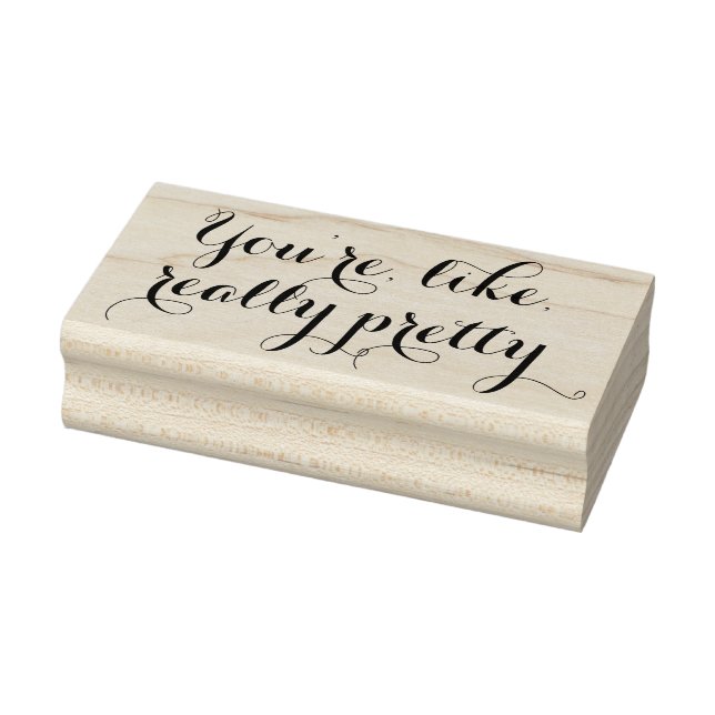 Du bist wie ein wirklich hübsches Zitat-Scrapbooki Gummistempel (Stempel)