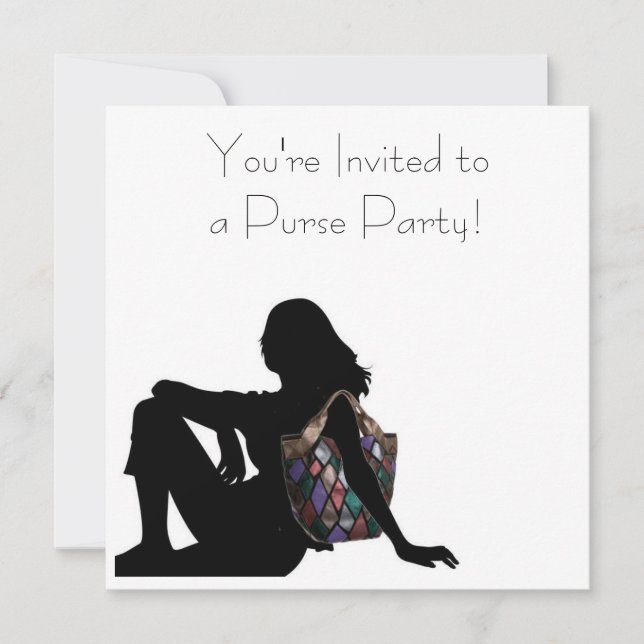Du bist zu einem Purse-Party eingeladen! Einladung (Vorderseite)