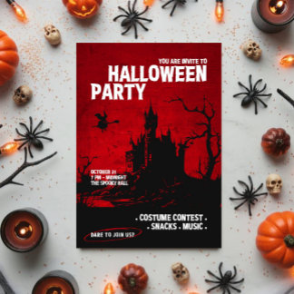 Du bist zur Halloween-Party eingeladen Einladung
