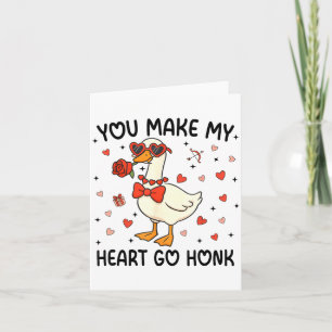 Du bringst mein Herz zum Hupen Lustiger Valentinst Karte