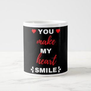 Du bringst mein Herz zum Lächeln Jumbo-Tasse