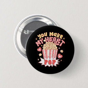 Du bringst mein Herz zum Platzen Lustiger Valentin Button