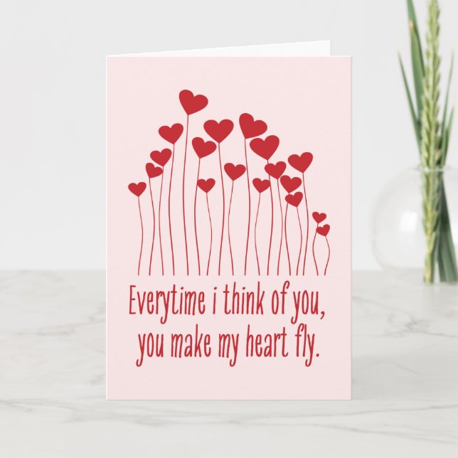Du bringst mein Herz zum Valentinismus Karte (Vorderseite)