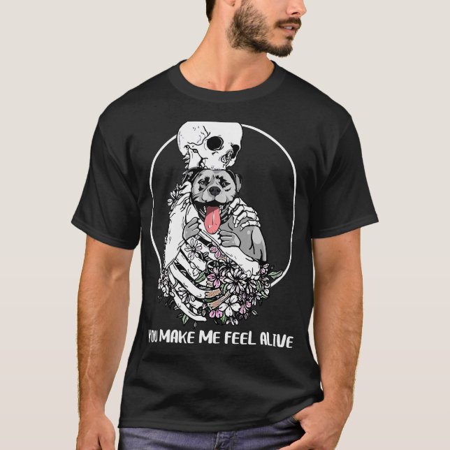 Du bringst mich dazu, dass ich mich beim Skeleton- T-Shirt (Vorderseite)