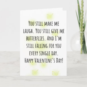 Du bringst mich immer noch zum Lachen Valentins-Fa Karte