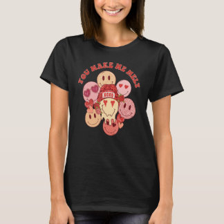 Du bringst mich zum Schmelzen Groovy XOXO Lächeln T-Shirt