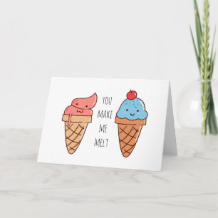 Du bringst mich zum Schmelzen Lustiger Valentinsta Karte