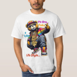 "Du Bro!" Embrace the HipHop Lifestyle - Bär-Rap T-Shirt