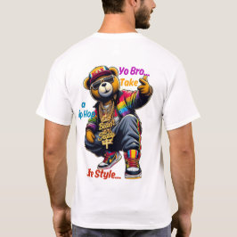 "Du Bro!" Embrace the HipHop Lifestyle - Bär-Rap T-Shirt