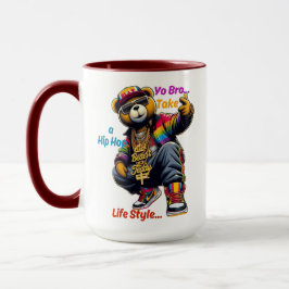 "Du Bro!" Embrace the HipHop Lifestyle - Bär-Rap Tasse