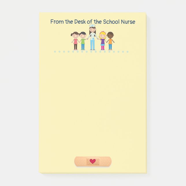 Du bureau des notes de post-it d'infirmière (Devant)