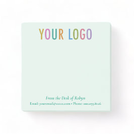 Du bureau des notes Post-it® avec logo vert
