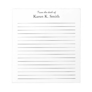 Du bureau du bloc-notes