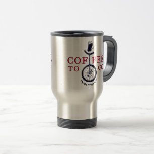 Du café ! Mug de café de voyage isolée