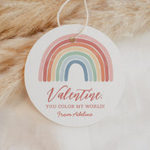 Du Color My World Rainbow Kids Valentinstag