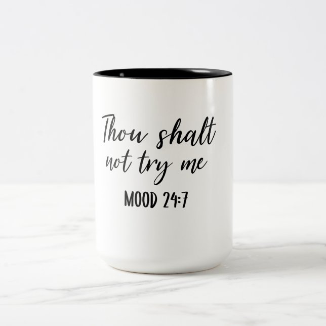 Du darfst es mir nicht versuchen zweifarbige tasse (Mittel)