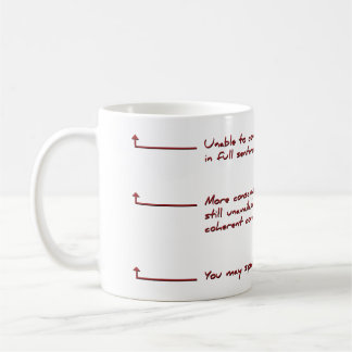 Du darfst Kaffee-Tasse sprechen Kaffeetasse