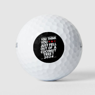 Du denkst, du bist einfach aus einem Kokosnussbaum Golfball