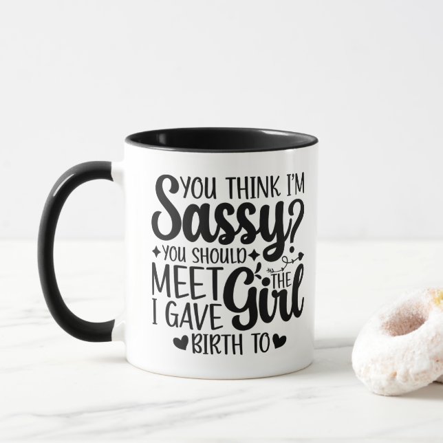 Du denkst, ich bin schüchtern, dass du die lustige tasse (Mit Donut)