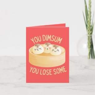 Du Dim Sum You Love some - Funny Dim Sum Greeting Karte