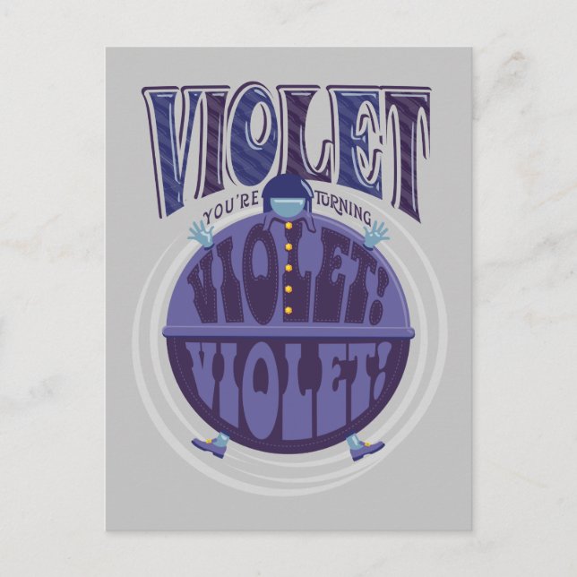 Du drehst Violet um, Violet! Postkarte (Vorderseite)