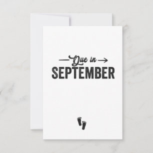 Dû en Septembre Faire-part Grossesse Cadeau
