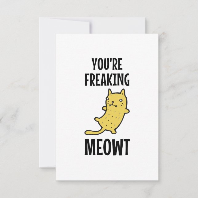 Du erfrischst Meowt Karte (Vorderseite)