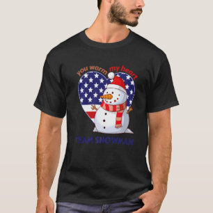 Du erwärmst mein Herz Team Schneemann Herzförmig U T-Shirt