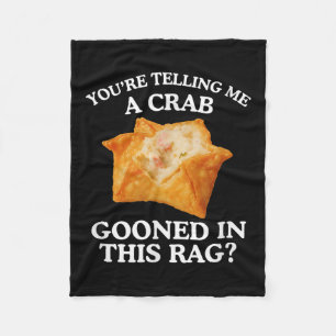 Du erzählst mir einen Krab, der erwachsene Meme Fu Fleecedecke