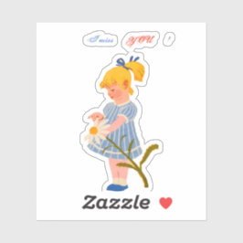 Du fehlst mir! Aufkleber & Etikette