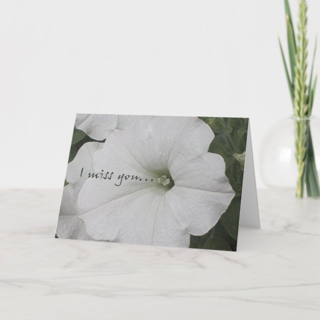 Du fehlst mir Gruß-Karte Karte (Vorderseite)