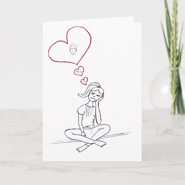 Du fehlst mir Karte (Vorderseite)