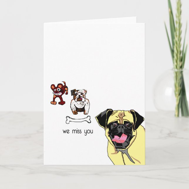 Du fehlst uns karte (Vorderseite)