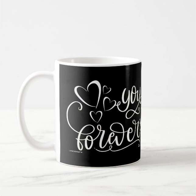 DU FEIERT Valentinstag-Geschenkidee Kaffeetasse (Links)