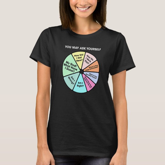 Du Frage vielleicht ein klassisches 80er Pop Music T-Shirt (Vorderseite)