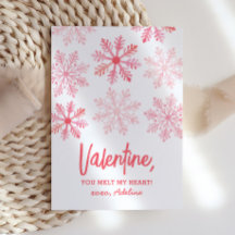 Du fühlst mich wie ein Schneeflocken Valentinstag