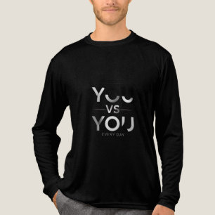 Du gegen Dich jeden Tag Fitness-Motivation Diszi Tri-Blend Shirt