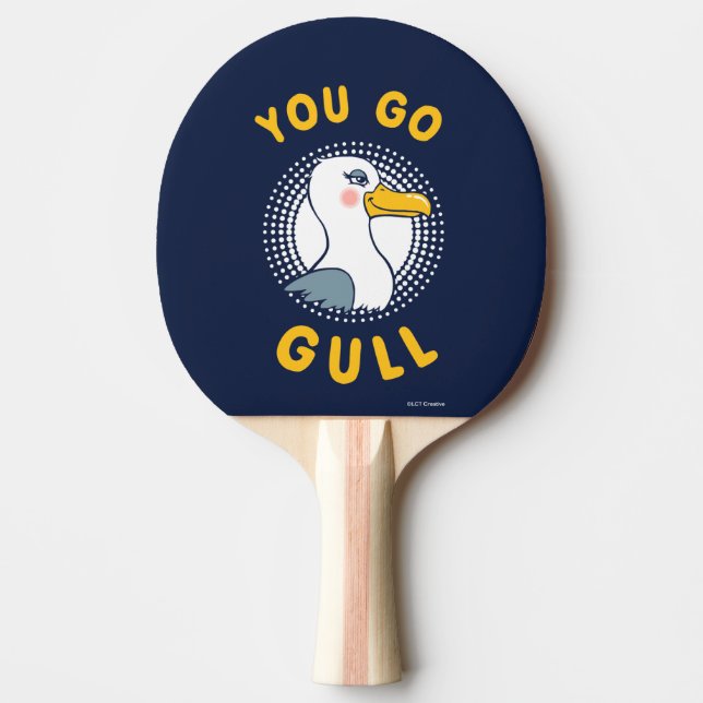 Du gehst Gull Tischtennis Schläger (Vorderseite)