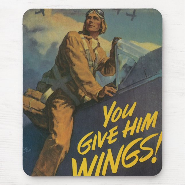Du gibst ihm Flügel! Mousepad (Vorne)