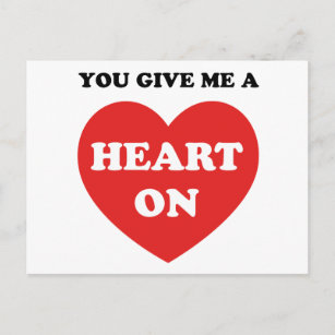 Du gibst mir ein Herz Postkarte