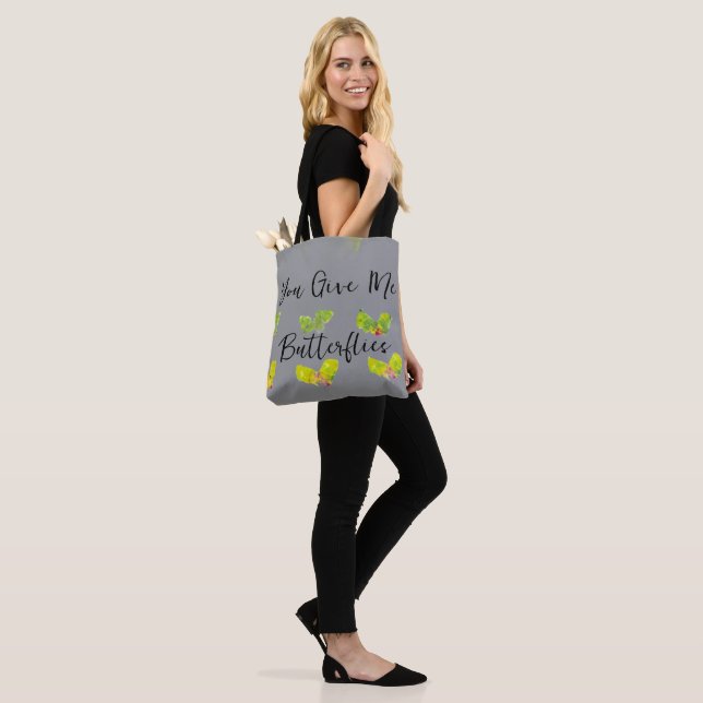 Du gibst mir Schmetterlinge Tasche (Am Model)