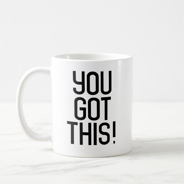 Du Got das! Moderne Typografie-Kaffee-Tasse Kaffeetasse (Links)